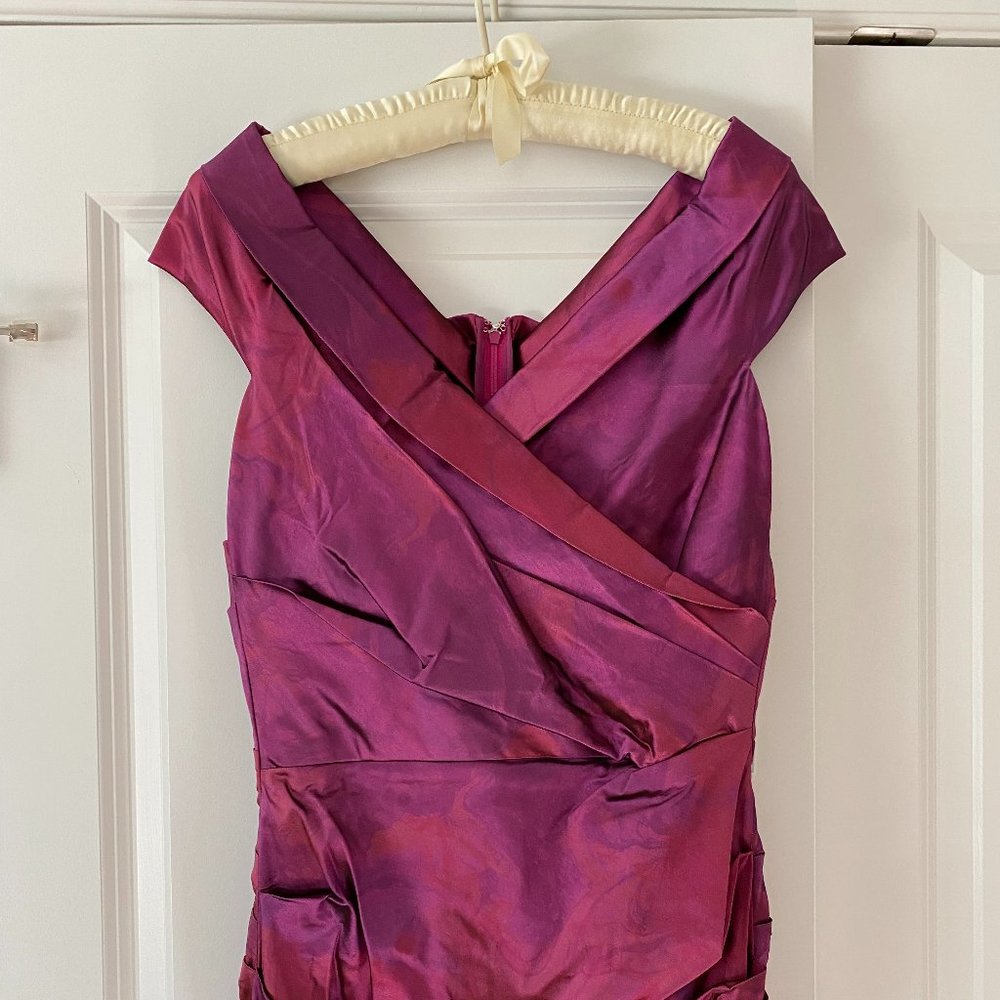 Off-Shoulder Ruched Gown by Teri Jon